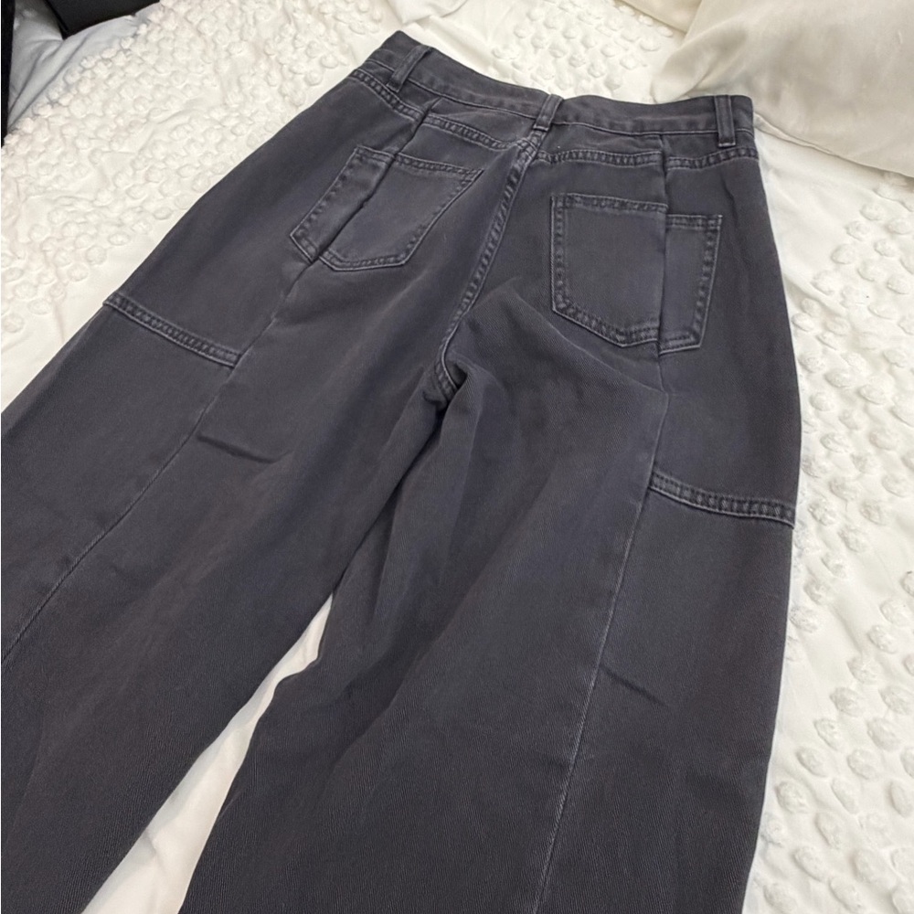 THINGS BETWEEN Mari Jeans Black Barrel Jeans Small New SOLD OUT NWT - Picture 8 of 16